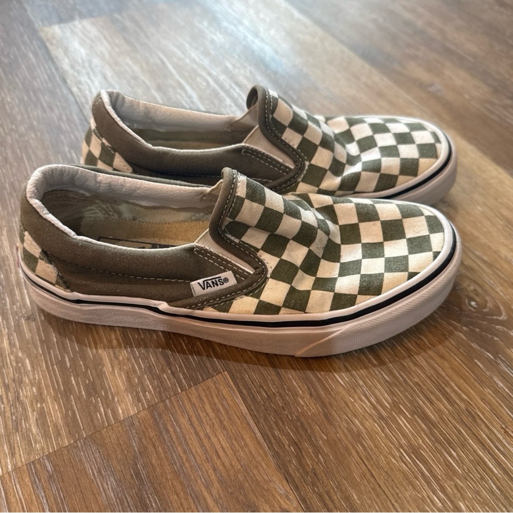 Checkered Van Slip Ons